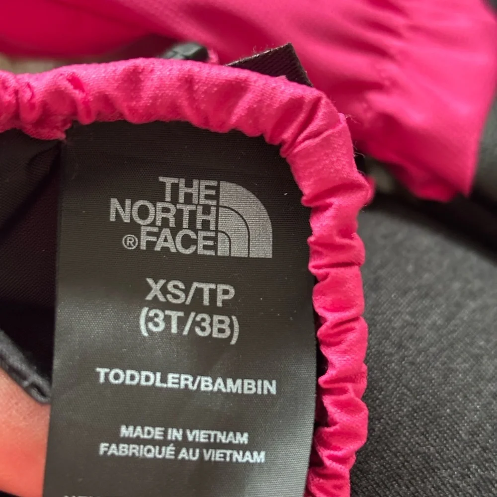 The North Face Kids Pink and Black Snow Mittens 079